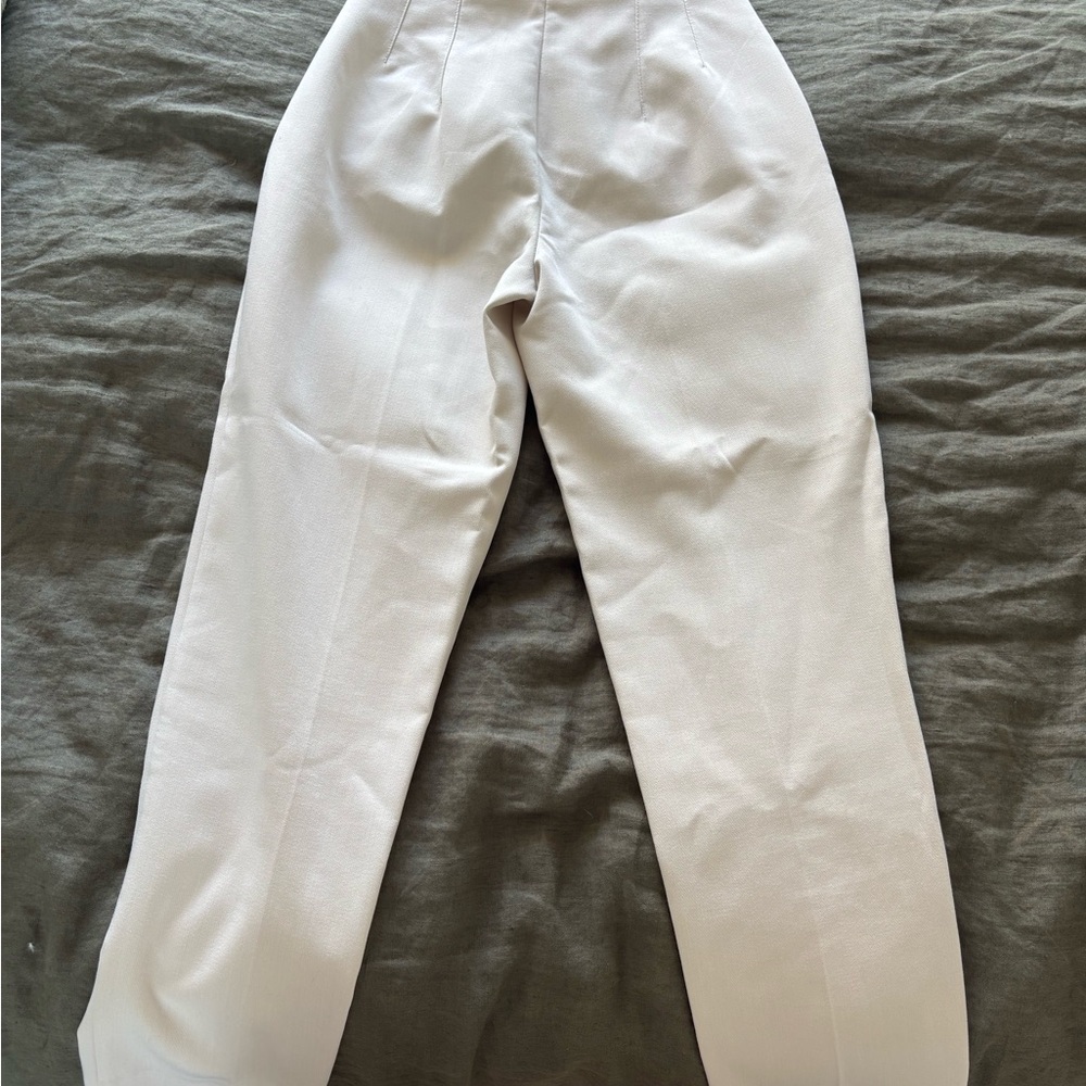 Zara Off-White Trousers